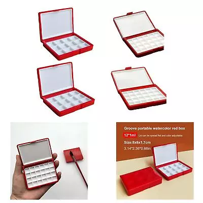 Empty Watercolor Palette Art Supplies Paint Tray Box For • £7.01