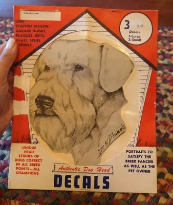 Vintage Sealyham 1971 Dog Art Decal By D.K. Dennis RARE!! • $20