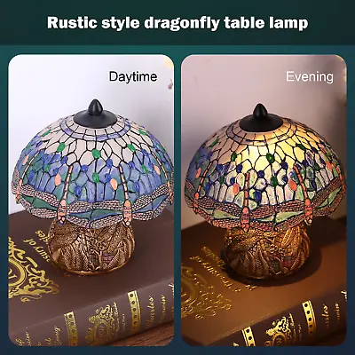 £29.99 • Buy Tiffany Style Hand Crafted Glass Table / Desk / Bedside Lamps- Christmas Present