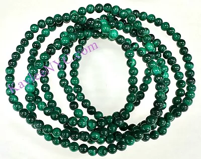 Wholesale 6 Pcs Natural Malachite 4mm 7.5” Healing Stretch Bracelet • $28