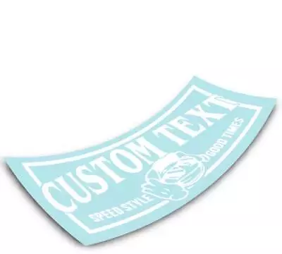 Custom Text V3 Windshield Decal Car Sticker Banner Stance JDM Graphics Lowered • $27.41