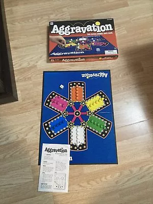 Milton Bradley Aggravation Marble Race Board Game Complete In Box Exc. 1999 • $14