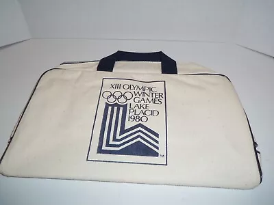 1980 Lake Placid XIII Olympic Winter Games Duffle Tote Bag Premium Promo NOS • $19.97