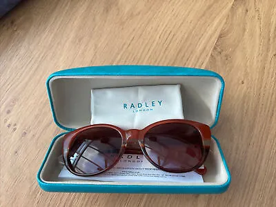 Radley Sunglasses -RDS ANNA 150 - Red Frame - Brown Lens With Solid Case • £75