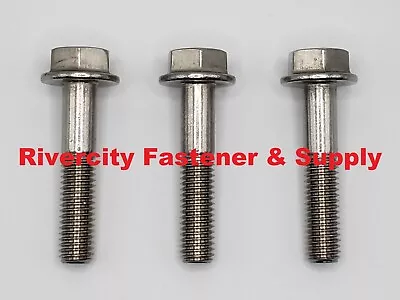 (50) M8-1.25x40 Hex Flange Bolts Screws 8mm X 40mm Stainless Steel M8x1.25 X 40 • $37.88
