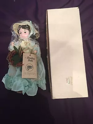 1980s Bradley Birthstone Doll Miss Aquamarine March Original Box Tag Plastic NOS • $33.70