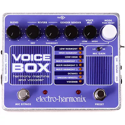 Electro-Harmonix VOICE BOX Vocal Harmony Machine/Vocoder Effects Pedal • $261.20