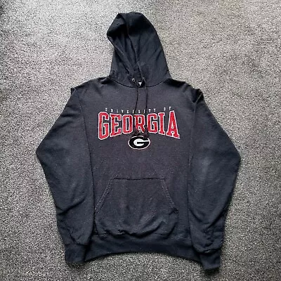 Champion University Pullover Hoodie Grey Mens M Georgia USA  • £19.99