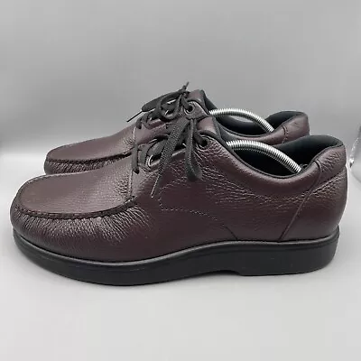 SAS Bout Time Cordovan Shoes Men’s Size 12 M Purple Leather Lace Up • $69.95