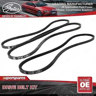 Gates A/C & Alternator Drive Belt Kit For Ford Courier PD PE PG PH 2.5L • $51.95