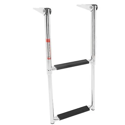 Marine 2 Step Ladder Telescopic Stainless Steel Dropped Ladder For Boat Yacht • $77.01