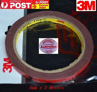 3M Double Sided Car Auto Tape Strong Permanent Super Sticky 3&10 Meter 5mm-20mm • $6.39