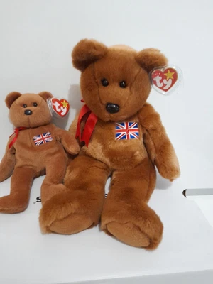 £15 • Buy Britannia Beanie Buddy And Baby Mint Condition With Tag Protectors