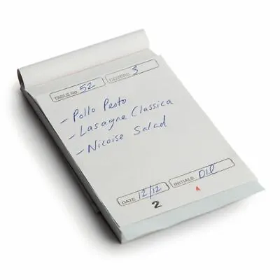 Pack Of 50 Fiesta Restaurant Waiter Order Pads Duplicate Large • £46.87