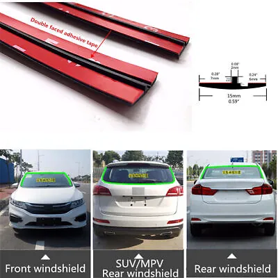 3M 9.84ft Universal Car Front Rear Windshield Roof Edge Strip Waterproof Rubber • $27.84