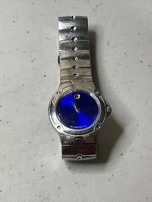 Movado Blue & Silver-tone Sports Edition Watch With Sapphire Crystal C22 • $129.99