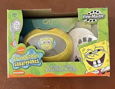 Vintage 2003 SpongeBob Squarepants View Master With 3 Reels In Box • $25