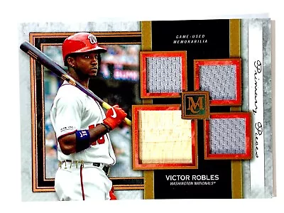2020 Topps Museum - QUAD RELIC - VICTOR ROBLES #SPQL-VR - COPPER 41/75 Nationals • $14.95
