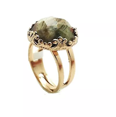 Mariana Ring Fab Landscape Jasper Mineral My Treasures Coll. • $69