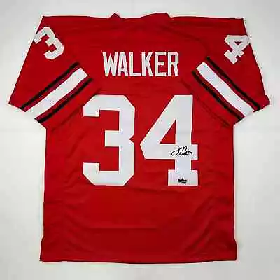 Facsimile Autographed Herschel Walker Georgia Red Reprint Jersey Size Men's XL • $74.99