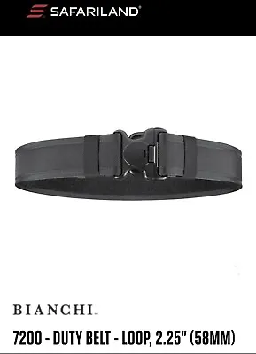 🪖Bianchi 7200 Accumold Nylon Duty Belt 34 -40  MED 2.25  Black 17381 • $19.99