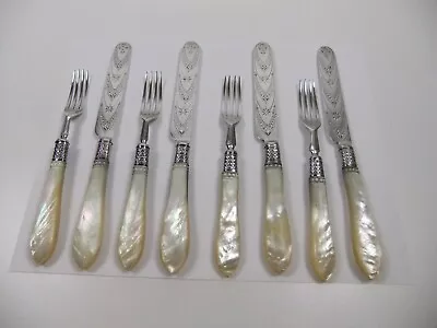 Antique Sterling Silver Knives Forks Flatware Mappin & Webb Edward Hutton • $240