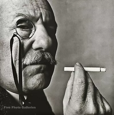 1966/84 Vintage BARNETT NEWMAN Artist Author IRVING PENN Monocle Photo Art 12x16 • $137.38