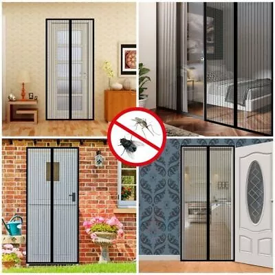 Magnetic Screen Door Mesh Curtain Heavy Duty Mosquito Net Bug Hands Free 39 X83  • $8.74