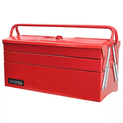 Faithfull TBC123 Metal Cantilever Toolbox - 5 Tray 40cm (16in) • £36.05