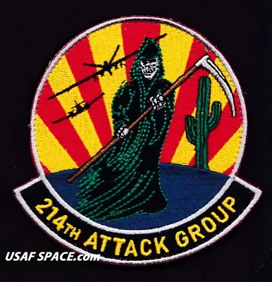 USAF 214th ATTACK GROUP - MQ-9 REAPER UAV - ARIZONA ANG - ORIGINAL VEL PATCH • $8.95
