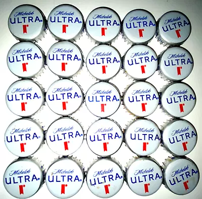 140 Michelob Ultra Beer Bottle Caps White No Dents Budweiser • $8.99