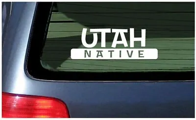 Utah Native Sticker Vinyl Decal Car Die Cut Salt Lake City Provo Moab Window • $4.19