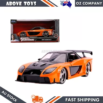 Jada 1:24 Scale Fast & Furious Han's Mazda RX-7 Diecast Model Car Collectible • $52.89