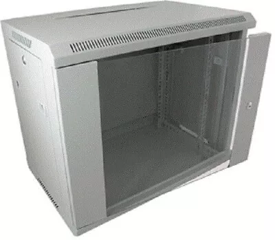 19  9U 390mm Deep Wall Mount Data Rack Cabinet  FREE DELIVERY • £55