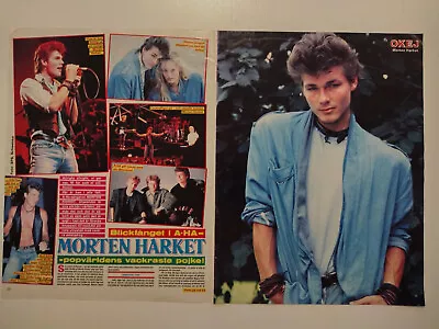 A-HA / DON JOHNSON Article/clippings OKEJ Magazine Sweden. MORTEN HARKET SINITTA • $10