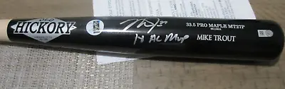 Mike Trout Autographed Game Model Bat W/2014 Mvp Insc Mlb Authenticated • $2299.99