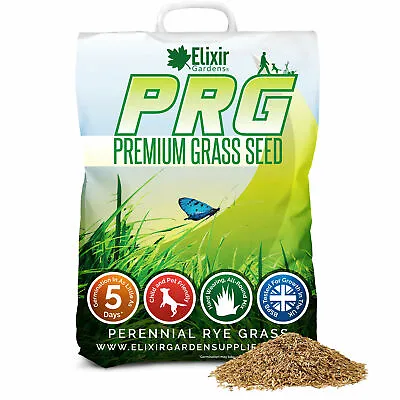 Premium Hard-Wearing Grass Seed Patch Repair Lawn Recovery 100g-25kg | 3-700sqm • £4.49