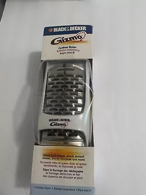 Black & Decker Gizmo Cordless Electric Cheese Grater With 3 Blades NEW In Box • $13.95