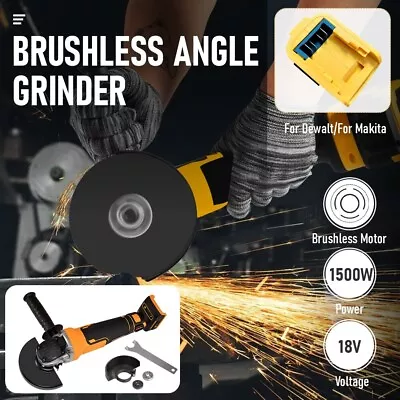 Cordless Brushless 125mm Angle Grinder Body Tool For Dewalt Makita 18V Battery • $62.90