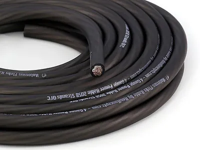 KnuKonceptz Kolossus Ultra Flex Power/Ground Wire 4 Gauge Black Cable OFC Copper • $1.95