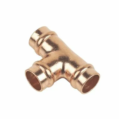 8mm Tee Solder Ring Copper Pipe Fitting Yorkshire Type Gas Water • £1.99