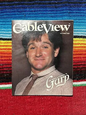 CableView Magazine October 1983 Robin Williams Garp Cover First Blood Godfather • $13