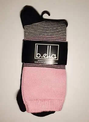 B. Ella Ladies Nylon Viscose Cotton Cashmere Blend Socks Tatum Pink USA • $18