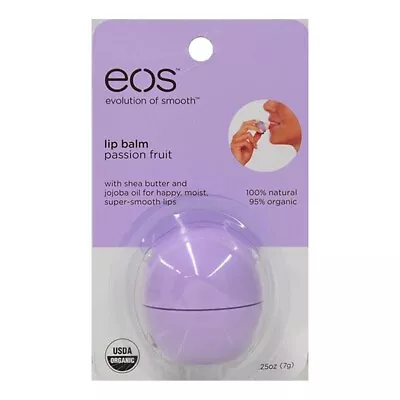 EOS Smooth Sphere Lip Balm Passion Fruit Jojoba Oil New Sealed Discontinued • $24.99