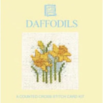 Complete Cross Stitch Kit - Daffodils Miniature Card • £8
