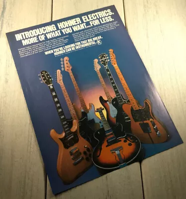 1978 Introducing Hohner Electrics Electric Guitars Vintage Print Ad  • $9.95