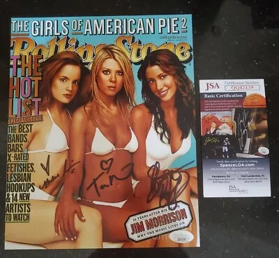 American Pie Cast Signed 8x10 Photo Shannon Elizabeth Tara Reid Mena Suvari Jsa  • $329.99