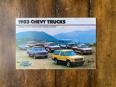 1983 Chevy Trucks Brochure: 4WDPickUpBLAZERSUBURBANS10VANEL CAMINODiesel • $10.99