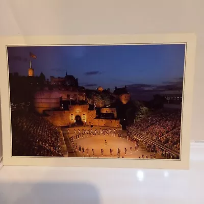 Post Card  The Military Tattoo The Castle Esplanade Edinburgh Scotland Vic Guy • £2