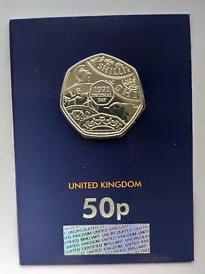 £8.59 • Buy 2021 50p ROYAL MINT DECIMAL DAY 50p COIN FIFTY PENCE BU BRILLIANT UNCIRCULATED 